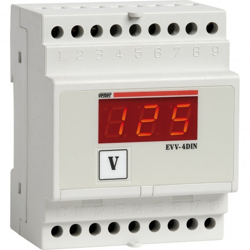Voltmetro digitale da barra DIN EVV-4DIN VEMER  VM263100