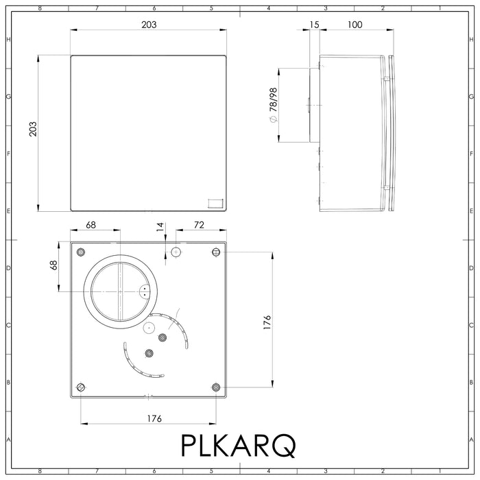 Ario Q - aspiratore centrifugo - PLIKC PLKARQ