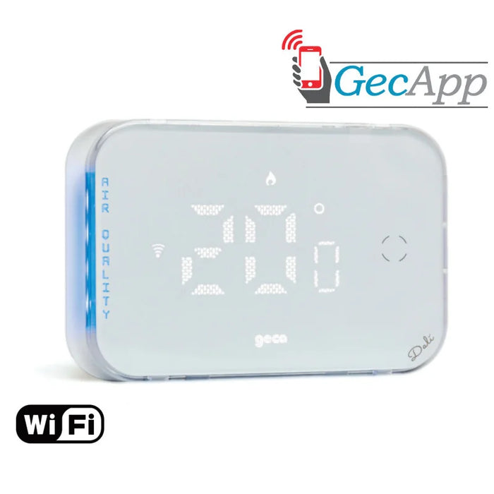 Dalì Wi-Fi Cronotermostato con IAQ (monitoraggio qualità dell'aria) - GECA DALì 310 - 312
