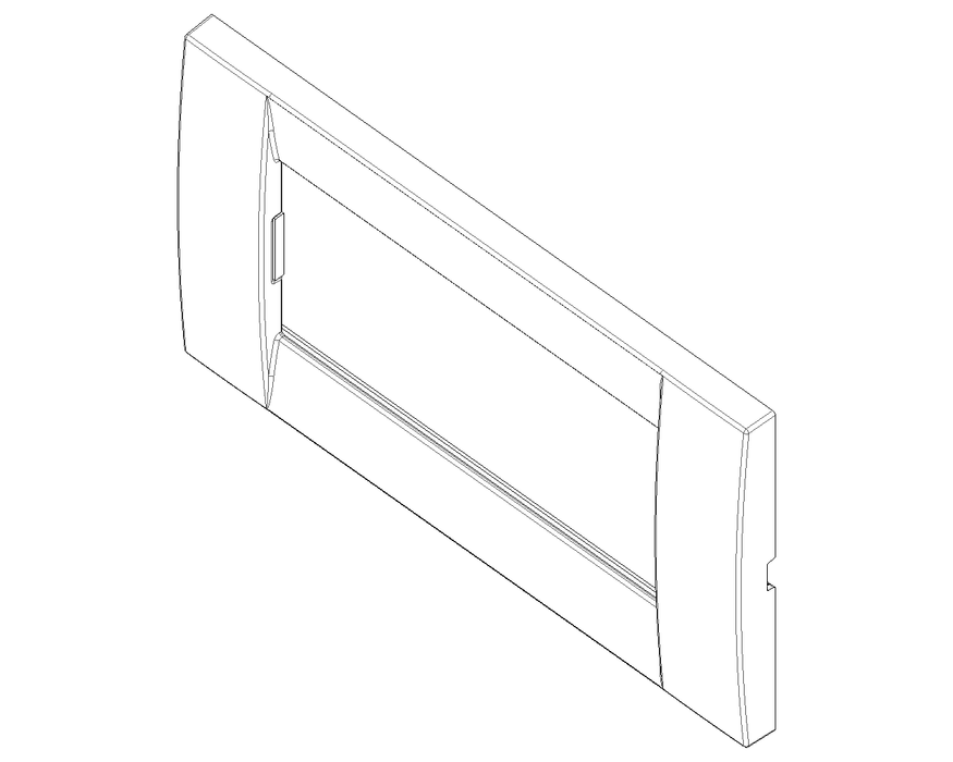 Placca Classica 4M cromo nero - VIMAR IDEA 16734.31