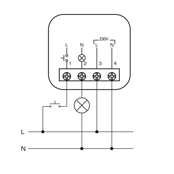 ELE230 - Relè elettronico silenzioso - PLIKC PLK7000230