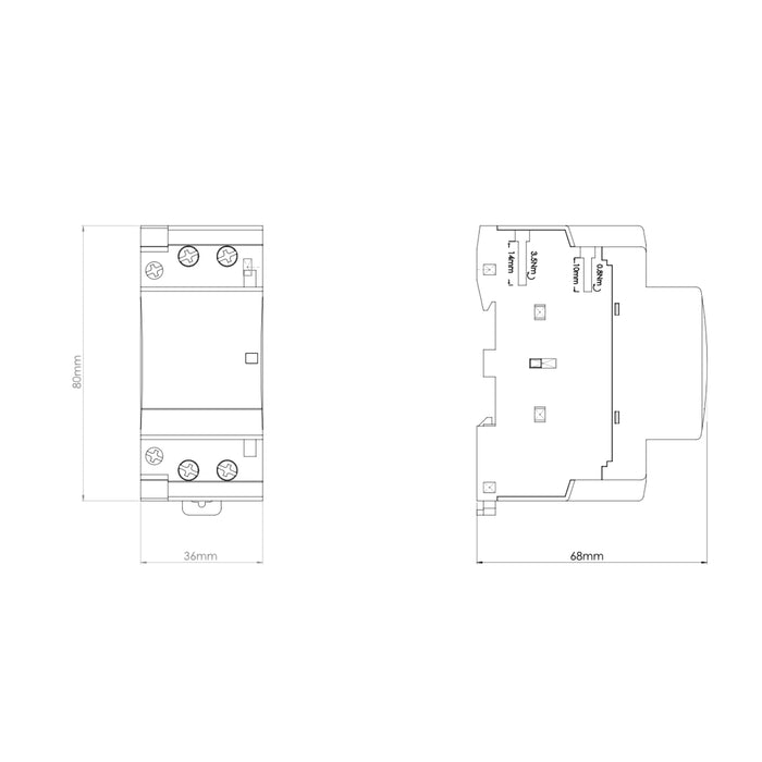 EPI402P - Contattore 2 poli 40A - PLIKC PLK50402