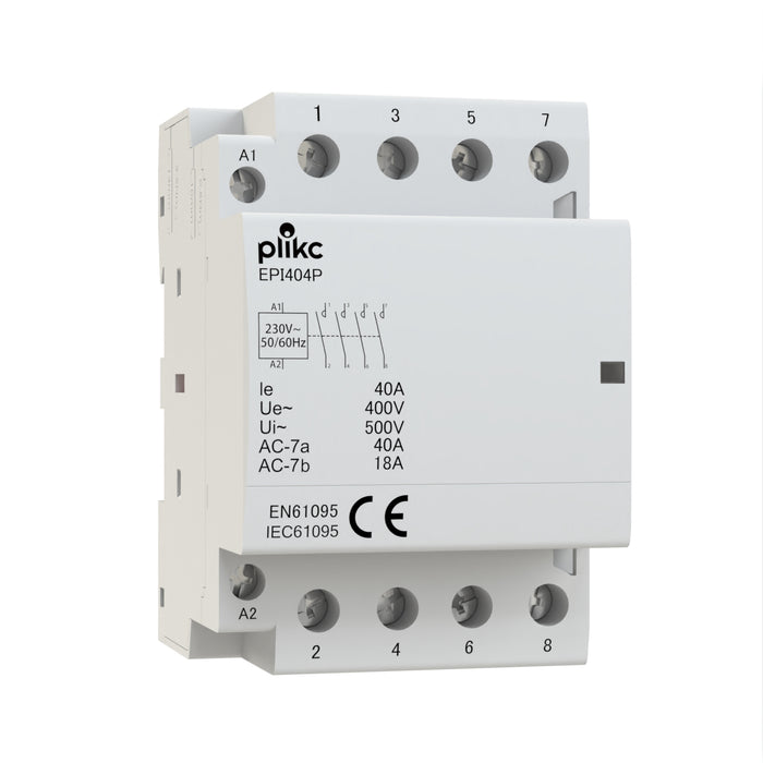 EPI404P - Contattore 4 poli 40A - PLIKC PLK50404
