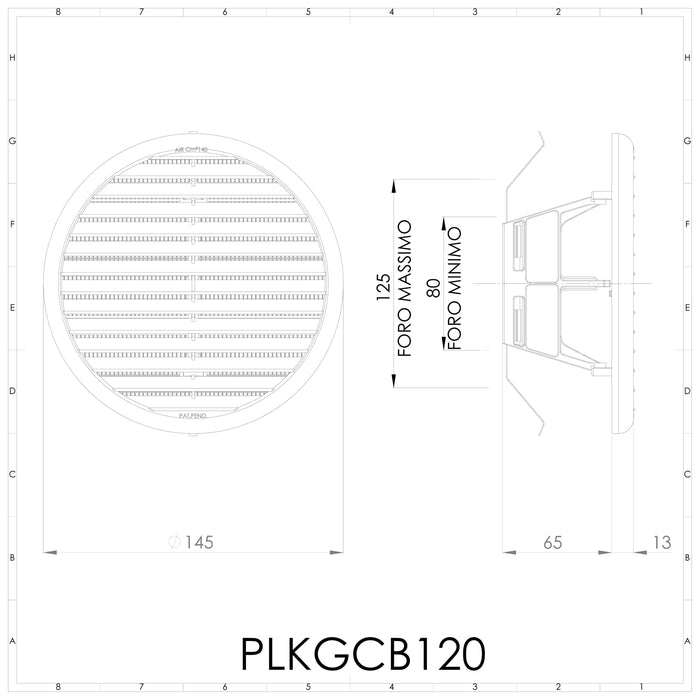 GCB - Griglia in termoplastica - PLIKC