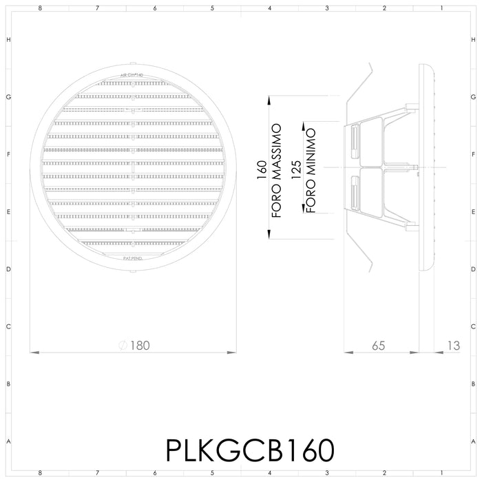 GCB - Griglia in termoplastica - PLIKC