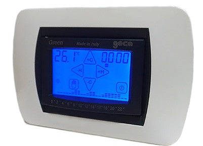Cronotermostato touch screen da incasso a batterie GREEN - GECA