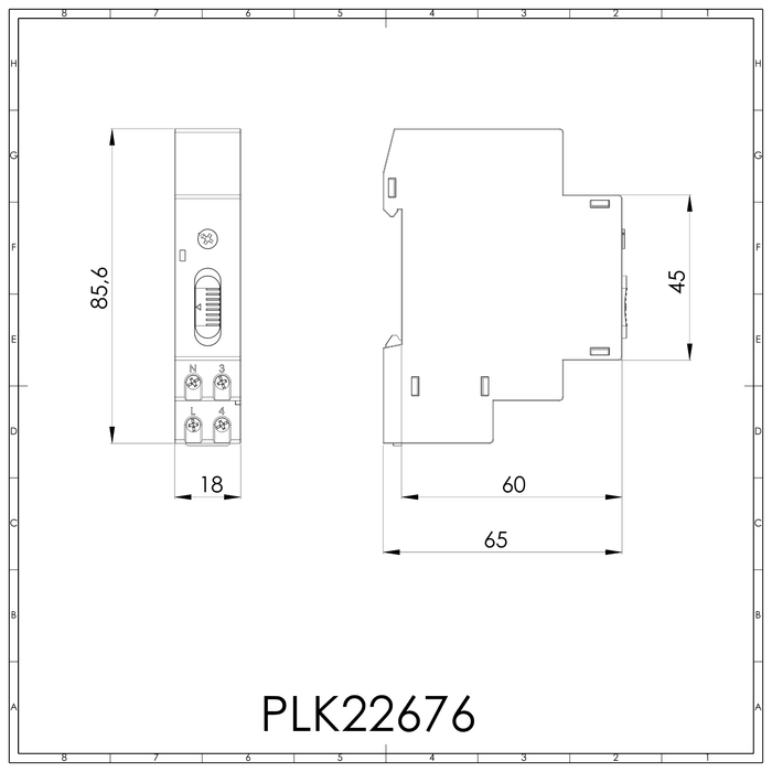 LS1 - Temporizzatore luci scale - PLIKC PLK122676