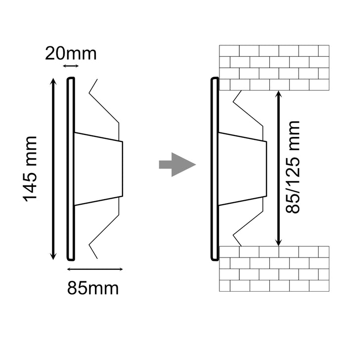 Kit Ario W + Griglia da muro - PLIKC