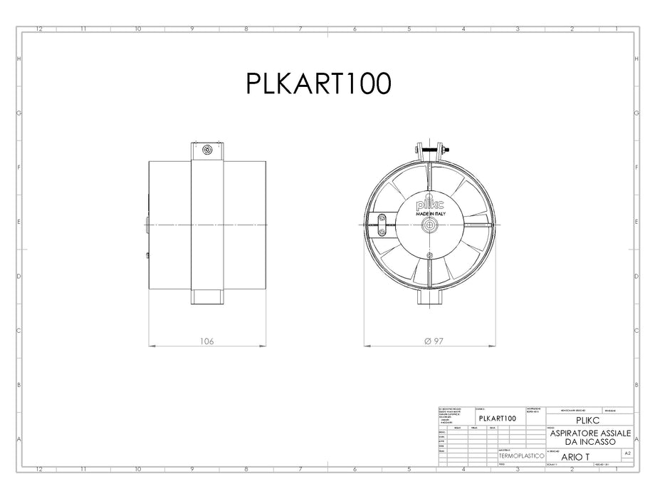 Ario T - Aspiratore da Tubo - PLIKC
