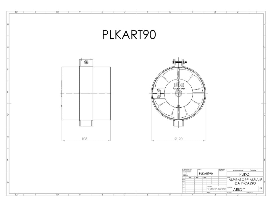 Ario T - Aspiratore da Tubo - PLIKC