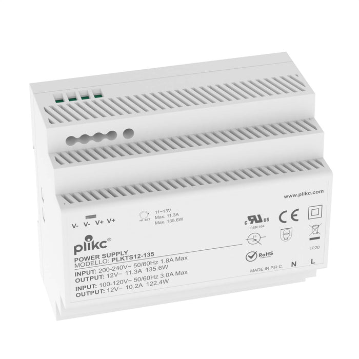 Alimentatore switching 220Vac/12Vdc - 11,3A - 135.6W - PLIKC PLKTS12-135