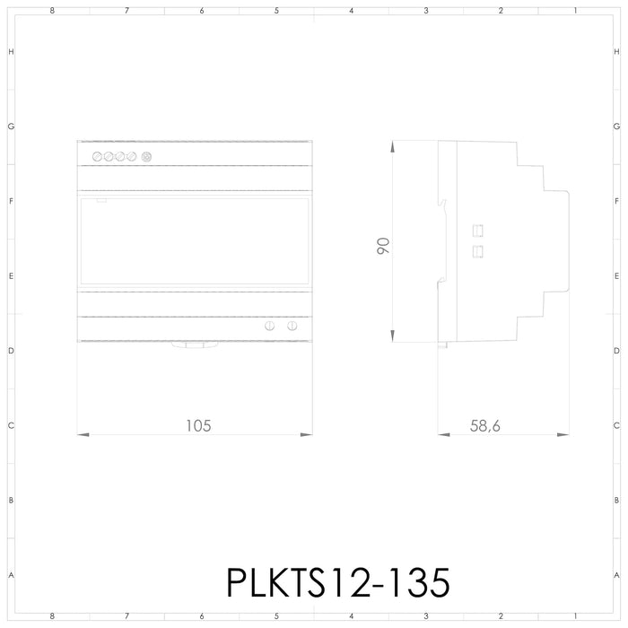 Alimentatore switching 220Vac/12Vdc - 11,3A - 135.6W - PLIKC PLKTS12-135