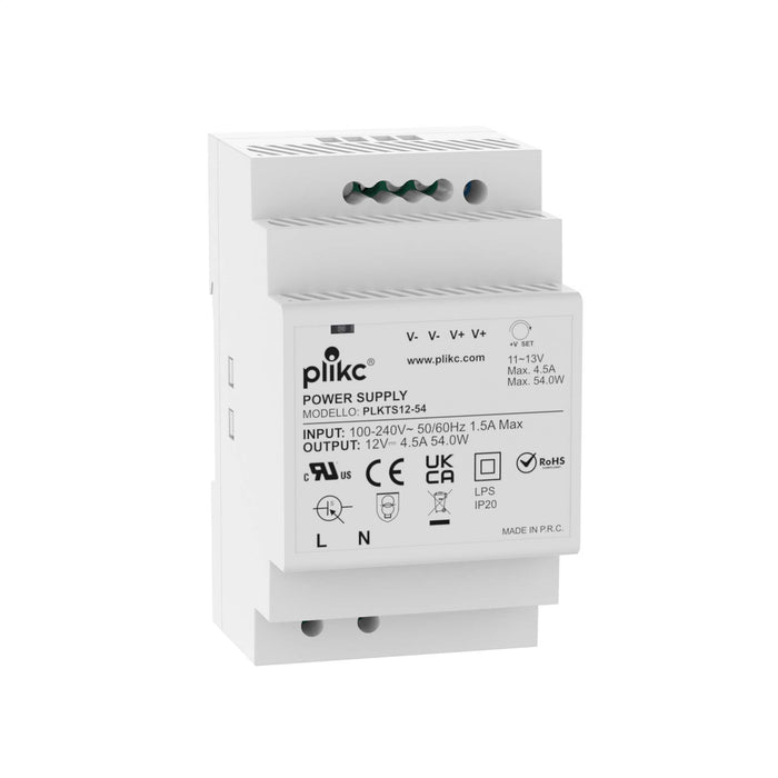 Alimentatore switching 220Vac/12Vdc - 4,5A - 54W - PLIKC PLKTS12-54