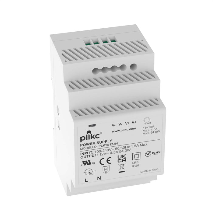 Alimentatore switching 220Vac/12Vdc - 4,5A - 54W - PLIKC PLKTS12-54