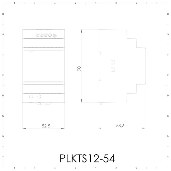 Alimentatore switching 220Vac/12Vdc - 4,5A - 54W - PLIKC PLKTS12-54