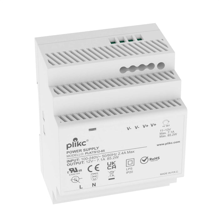 Alimentatore switching 220Vac/12Vdc - 7,1A - 85,2W - PLIKC PLKTS12-85