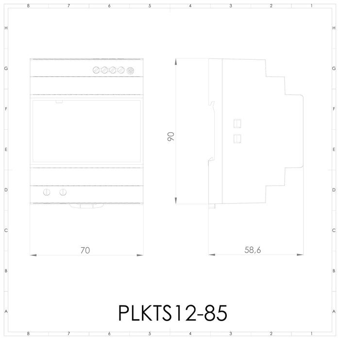 Alimentatore switching 220Vac/12Vdc - 7,1A - 85,2W - PLIKC PLKTS12-85