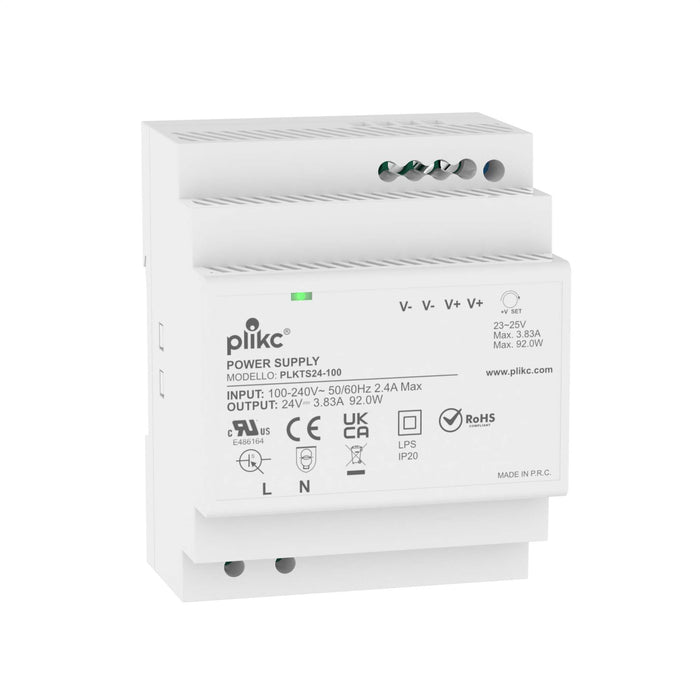 Alimentatore switching 220Vac/24Vdc - 3,83A - 92W - PLIKC PLKTS24-100
