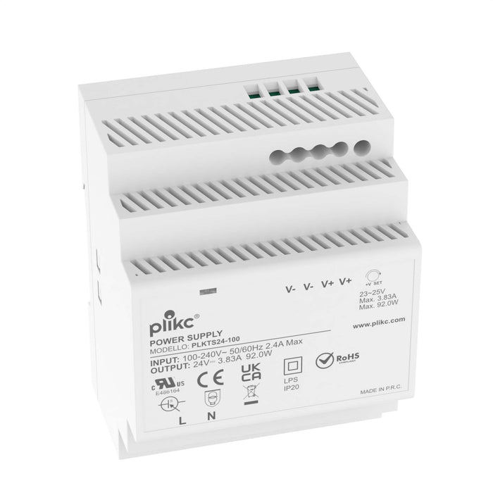 Alimentatore switching 220Vac/24Vdc - 3,83A - 92W - PLIKC PLKTS24-100