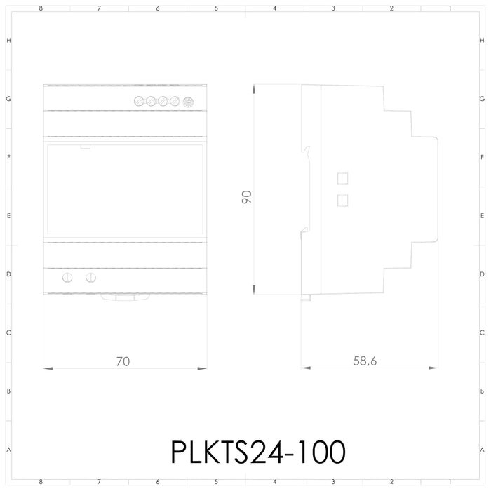 Alimentatore switching 220Vac/24Vdc - 3,83A - 92W - PLIKC PLKTS24-100