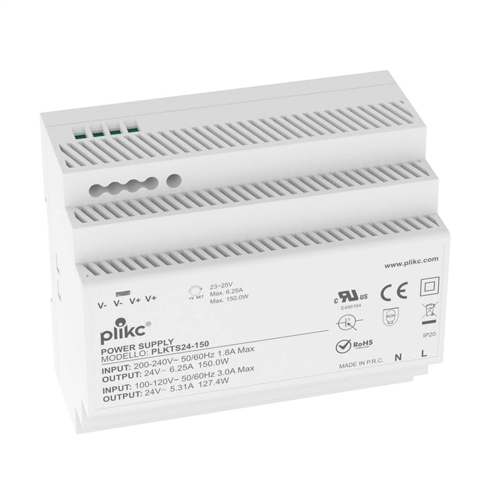 Alimentatore switching 220Vac/24Vdc - 6,25 - 150W - PLIKC PLKTS24-150