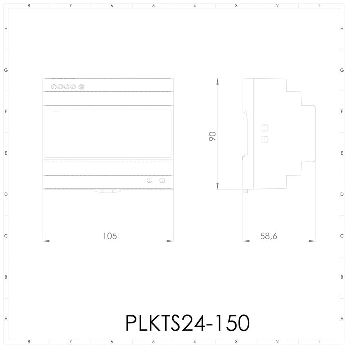 Alimentatore switching 220Vac/24Vdc - 6,25 - 150W - PLIKC PLKTS24-150