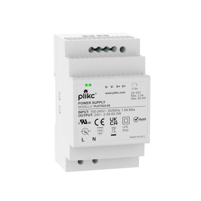Alimentatore switching 220Vac/24Vdc - 2,5A - 60W - PLIKC PLKTS24-60