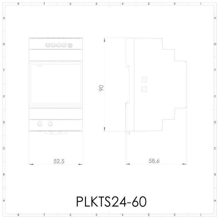 Alimentatore switching 220Vac/24Vdc - 2,5A - 60W - PLIKC PLKTS24-60