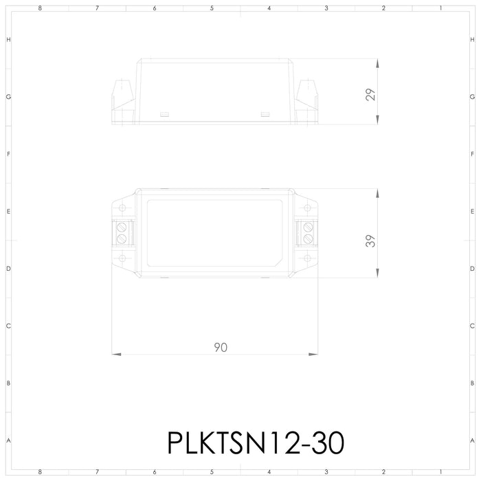 Alimentatore switching 220Vac/12Vdc - 2,5A - 30W - PLIKC PLKTSN12-30
