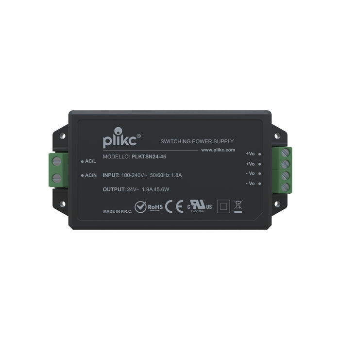 Alimentatore switching 220Vac/24Vdc - 1,9A - 45.6W - PLIKC PLKTSN24-45