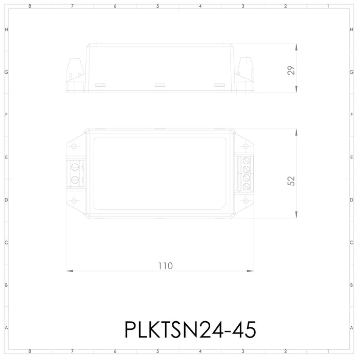 Alimentatore switching 220Vac/24Vdc - 1,9A - 45.6W - PLIKC PLKTSN24-45