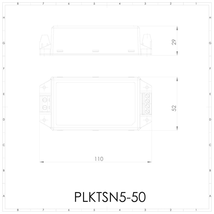 Alimentatore switching 220Vac/5Vdc - 10A - 50W - PLIKC PLKTSN5-50