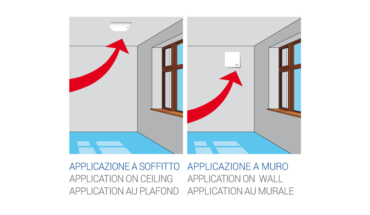 Aspiratore centrifugo SERIE V - APERTURA/CHIUSURA AUTOMATICA