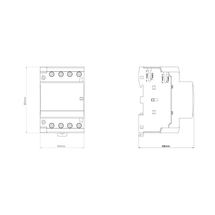 EPI404P - Contattore 4 poli 40A - PLIKC PLK50404