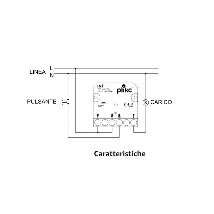 INT12 - Relè interruttore 12V - PLIKC PLK8001012