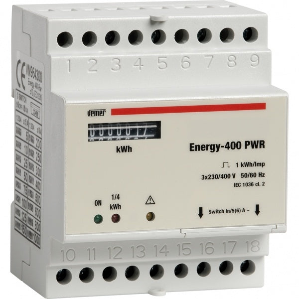 Contatore di energia da barra din Energy-400 PWR VEMER VN964300