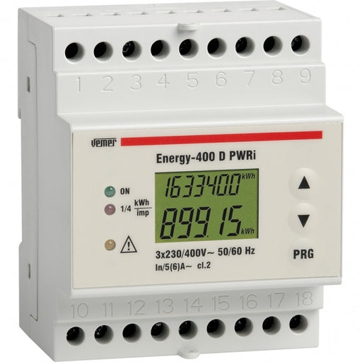 Contatore di energia da barra DIN Energy-400 D PWRi VEMER VE120200
