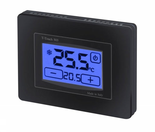 TERMOSTATO TOUCH SCREEN DA INCASSO T-TOUCH ANTRACITE  503 35250012 GECA