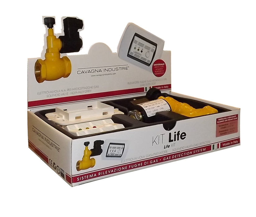 KIT Life Metano Argento + E.V. GAS GAS 1/2 N.A. 230Vca GECA 36671119"