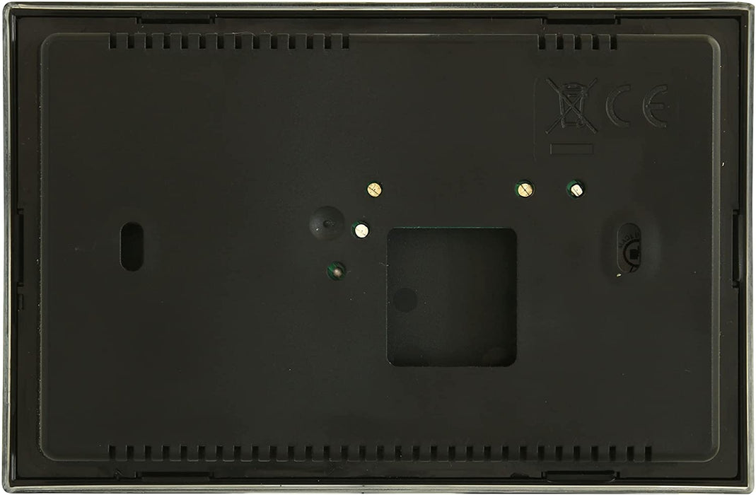 Cronotermostato touch screen TUO WI-FI BATTERIA NERO - Compatibile Google Home e Amazon Alexa - Vemer VE788700